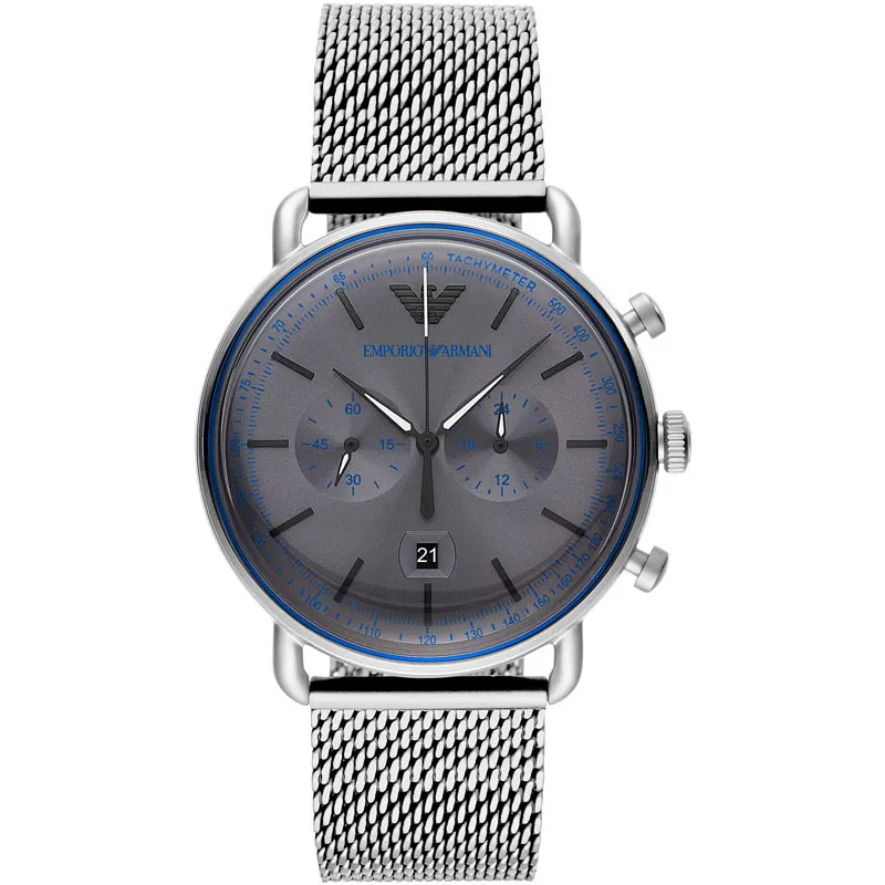 ARMANI – OROLOGIO UOMO – CRONOGRAFO EMPORIO ARMANI FINITURA OPACA QUADRANTE GRIGIO