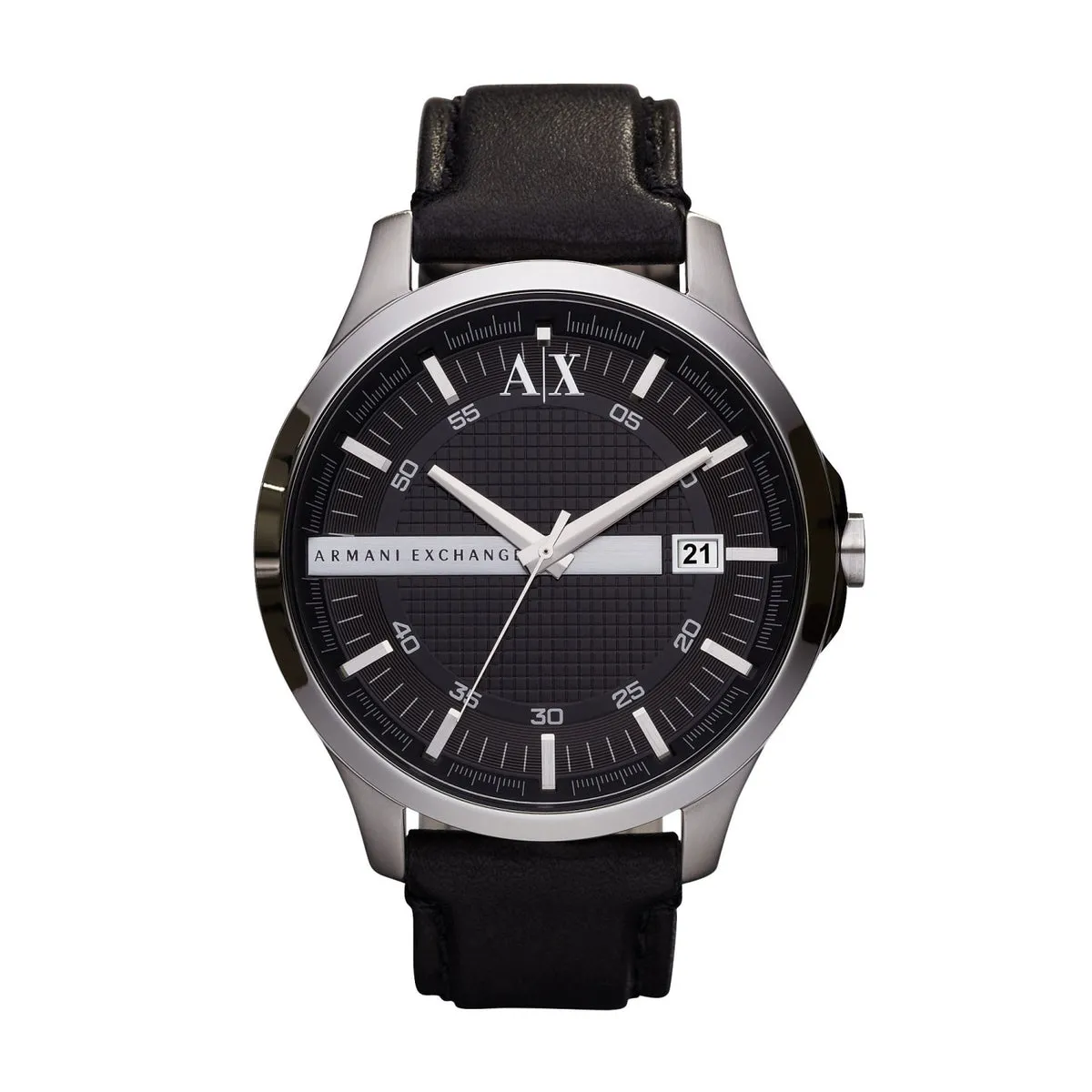 ARMANI EXCHANGE AX2101 Hampton Orologio Uomo in Pelle Nera