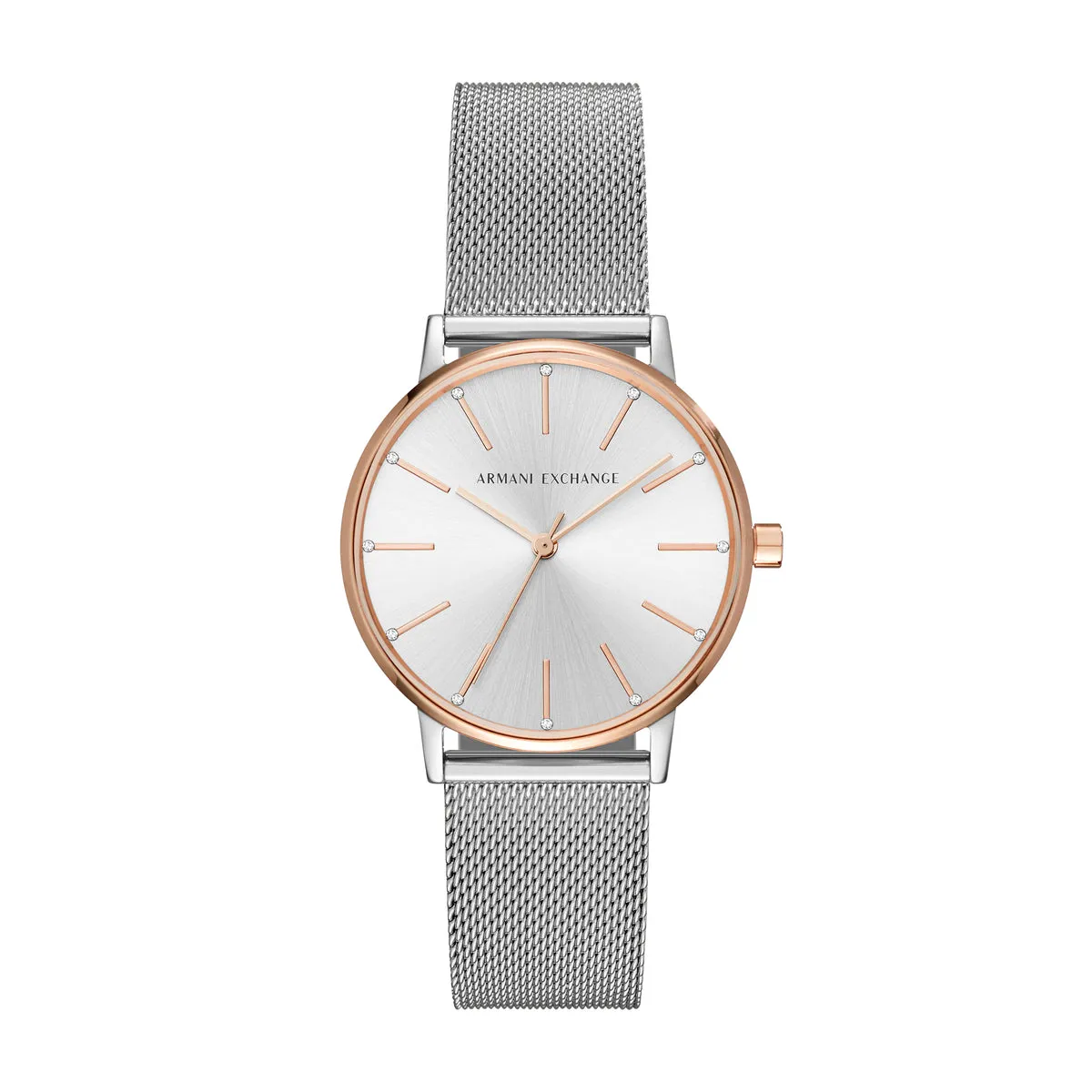 ARMANI EXCHANGE AX5537 Lola Orologio Donna in Acciaio Color Argento e Rosè