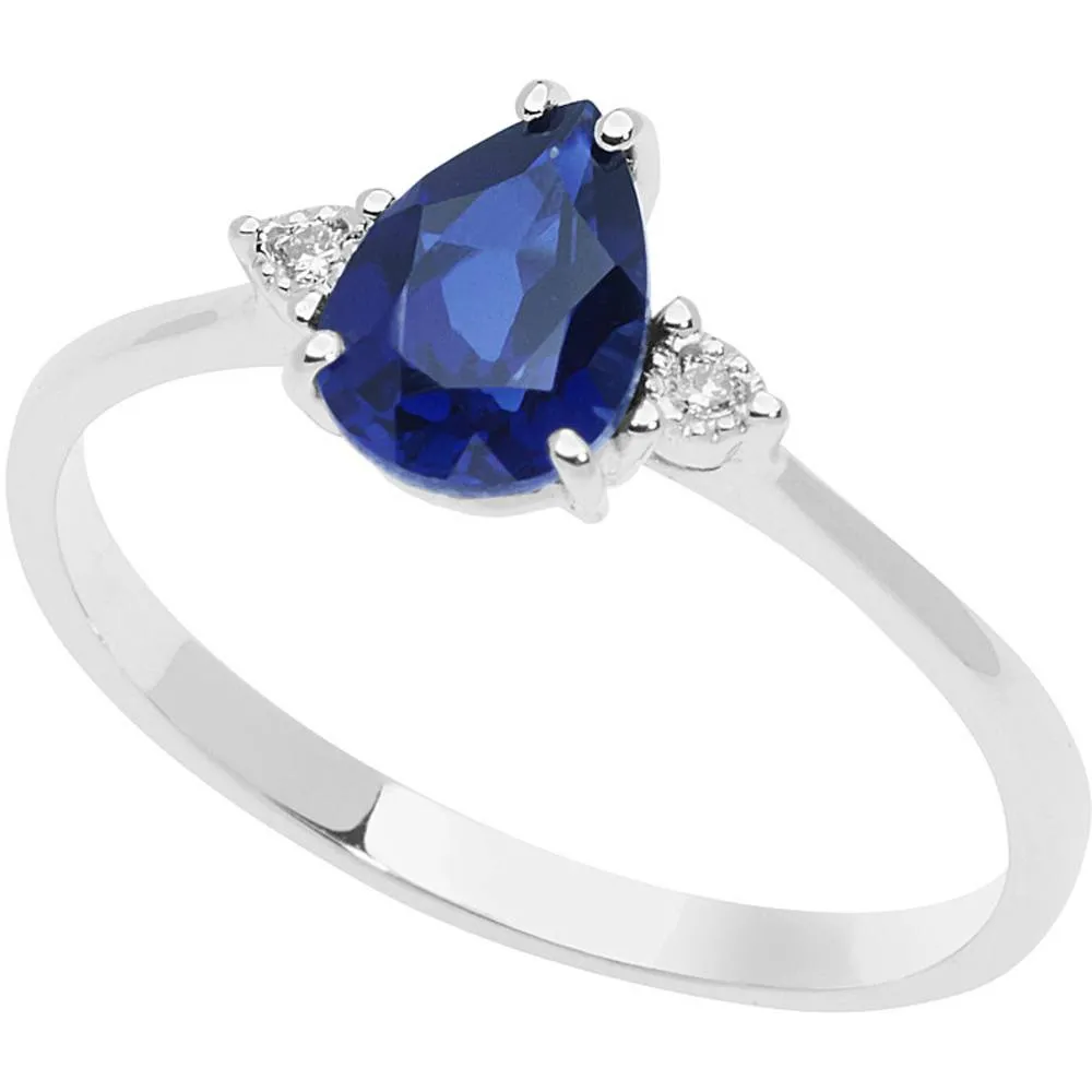 Anello Donna Comete Diamanti Zaffiro ANB 2485