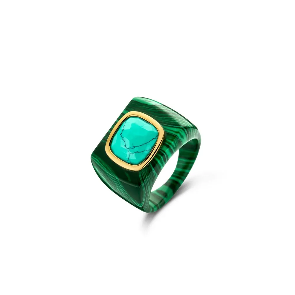 Anello Donna Ti Sento Color Malachite 12255MA