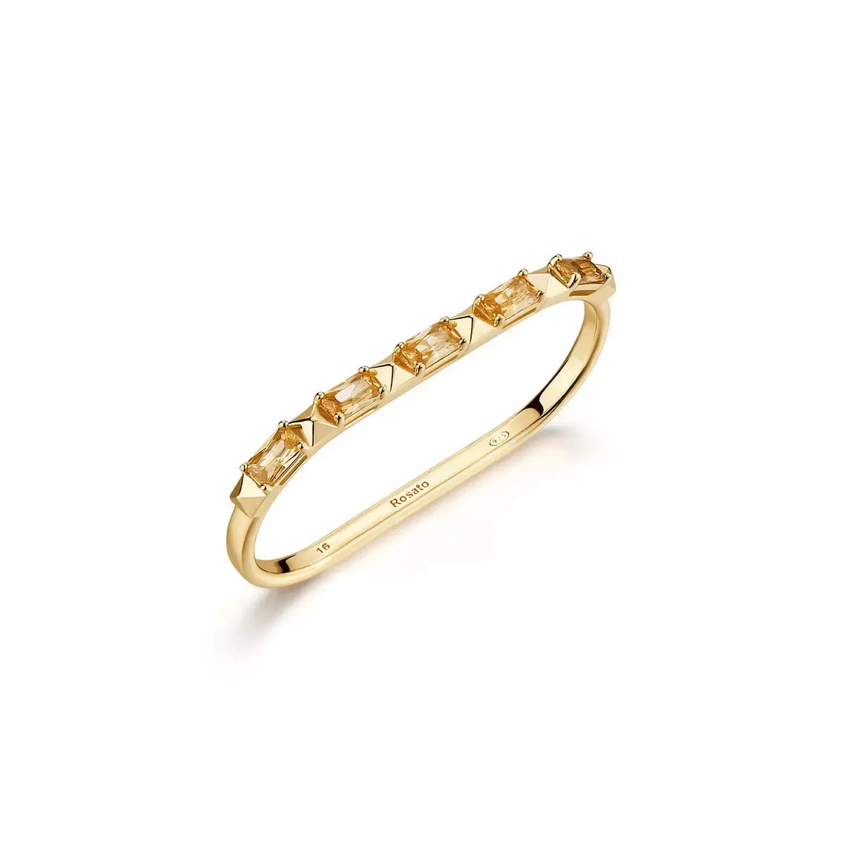 Anello Doppio Rosato con Zirconi Champagne RZCU114