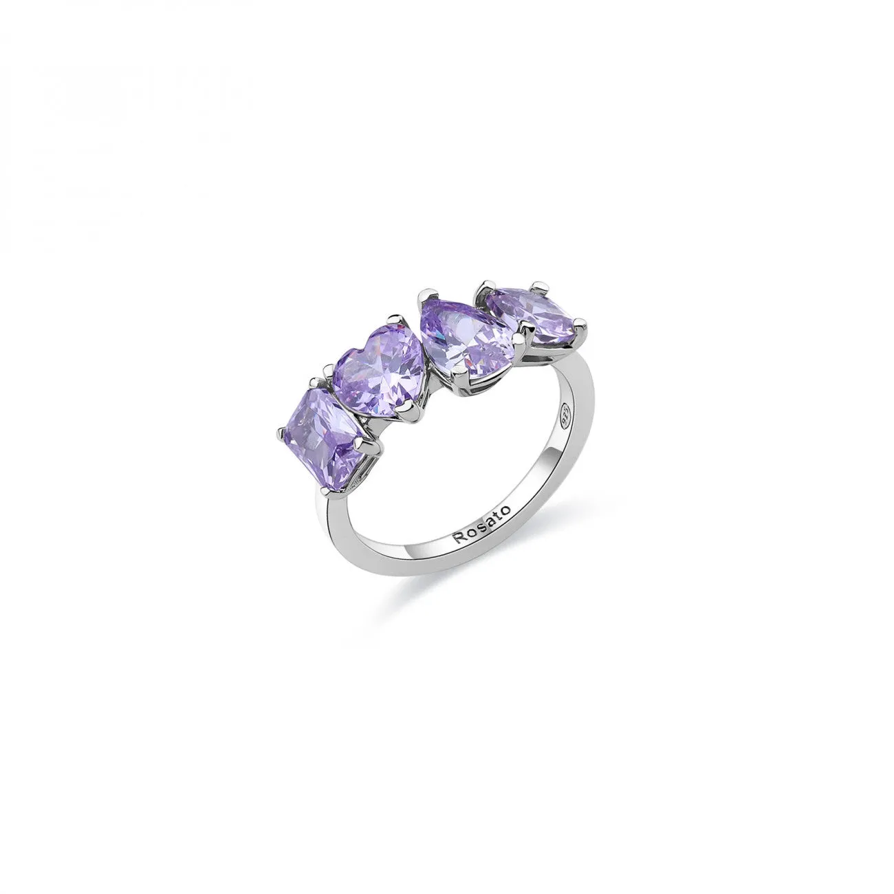 Anello Rosato Gemma con Zirconi Lavanda RZGE31