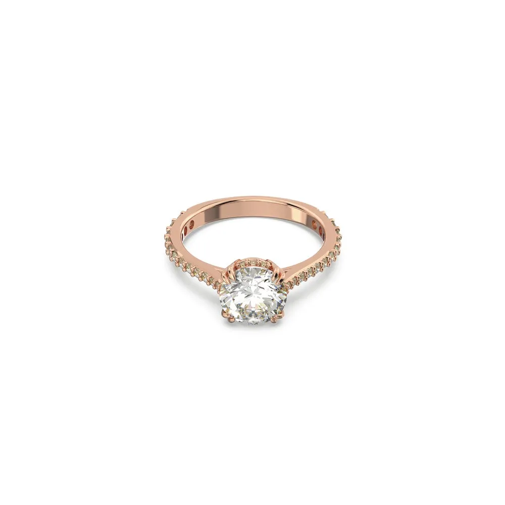Anello Swarovski Constella Rosé Cristallo Con Pavé