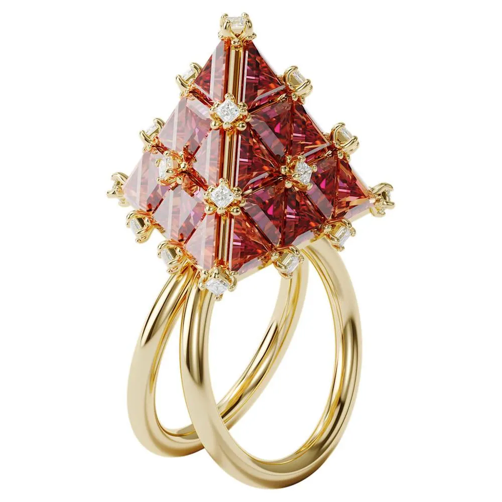 Anello Swarovski Donna Curiosa Piramide Arancione
