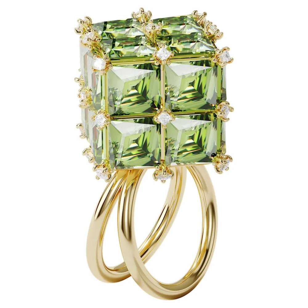 Anello Swarovski Donna Curiosa Cubo Verde
