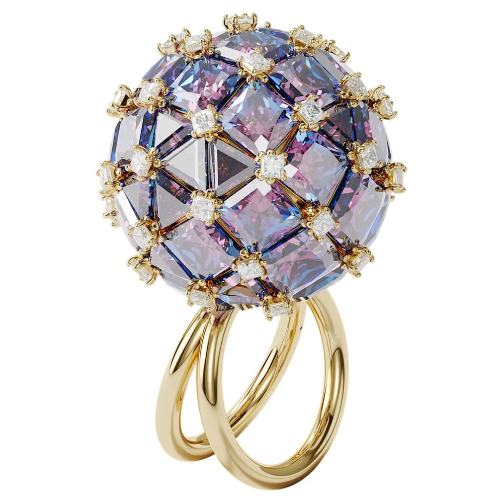 Anello Swarovski Donna Curiosa Sfera Azzurra e Viola