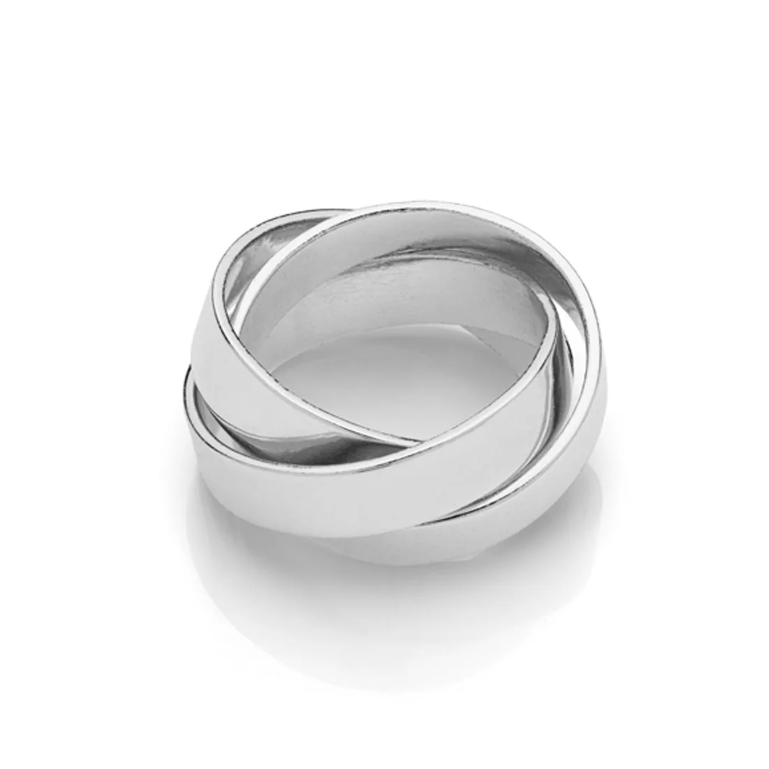 Anello Unoaerre donna in bronzo bianco modello trinity 2421