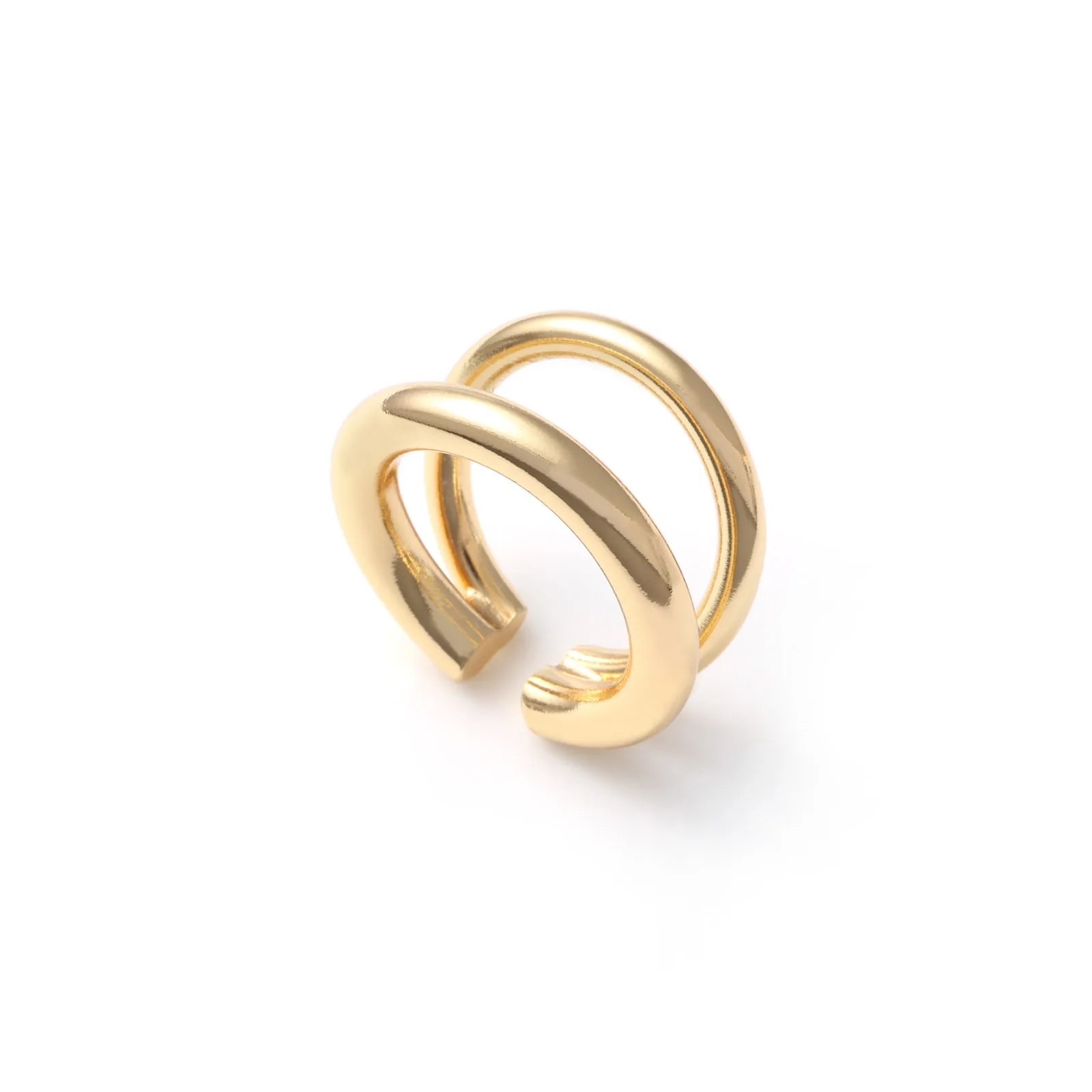 Anello Unoaerre donna in bronzo dorato Line 2633