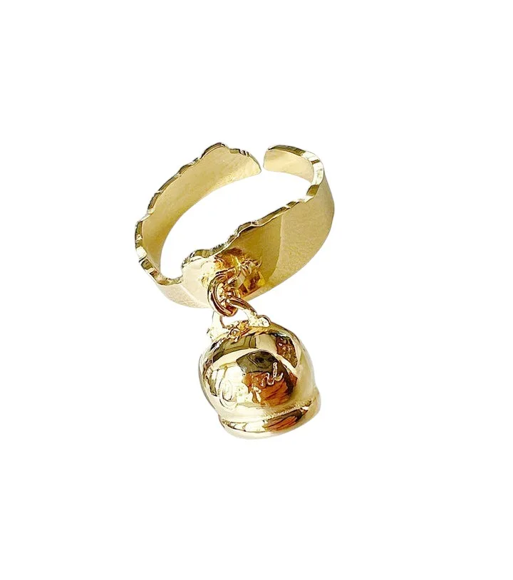 Anello campanella Capri isola in argento dorato 925