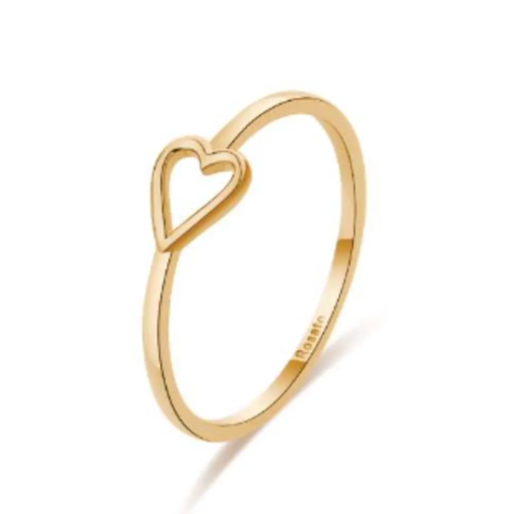Anello con Cuore Rosato in Oro RGAA002