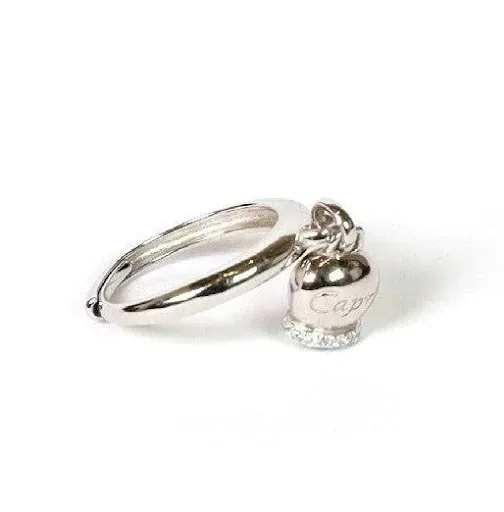 Anello donna Capri campanella della fortuna zirconato in argento