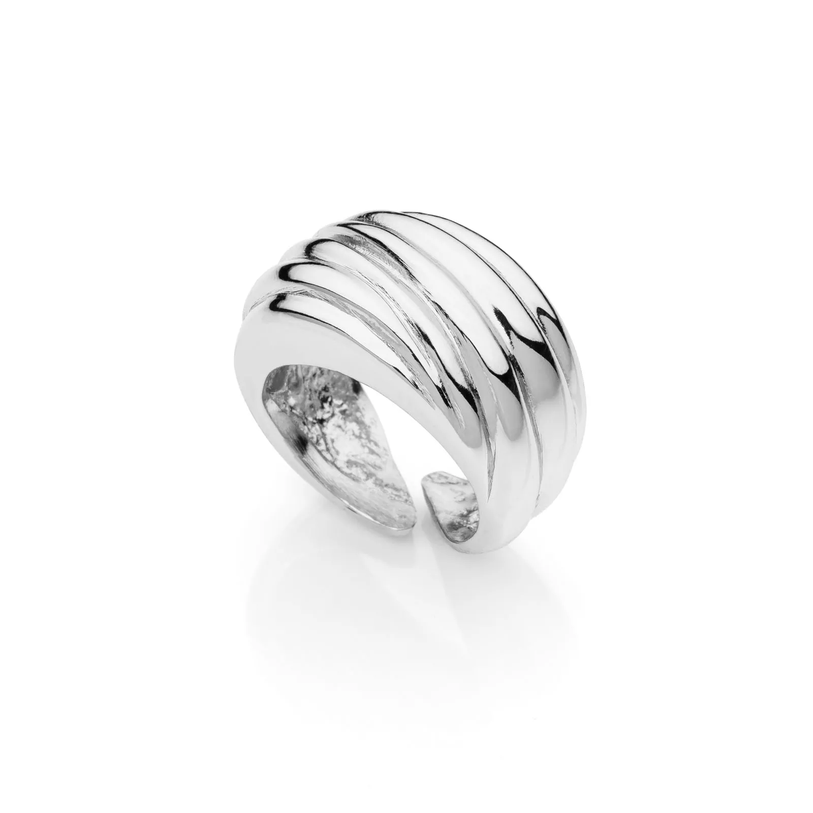 Anello donna Unoaerre a fascia argentato 2399