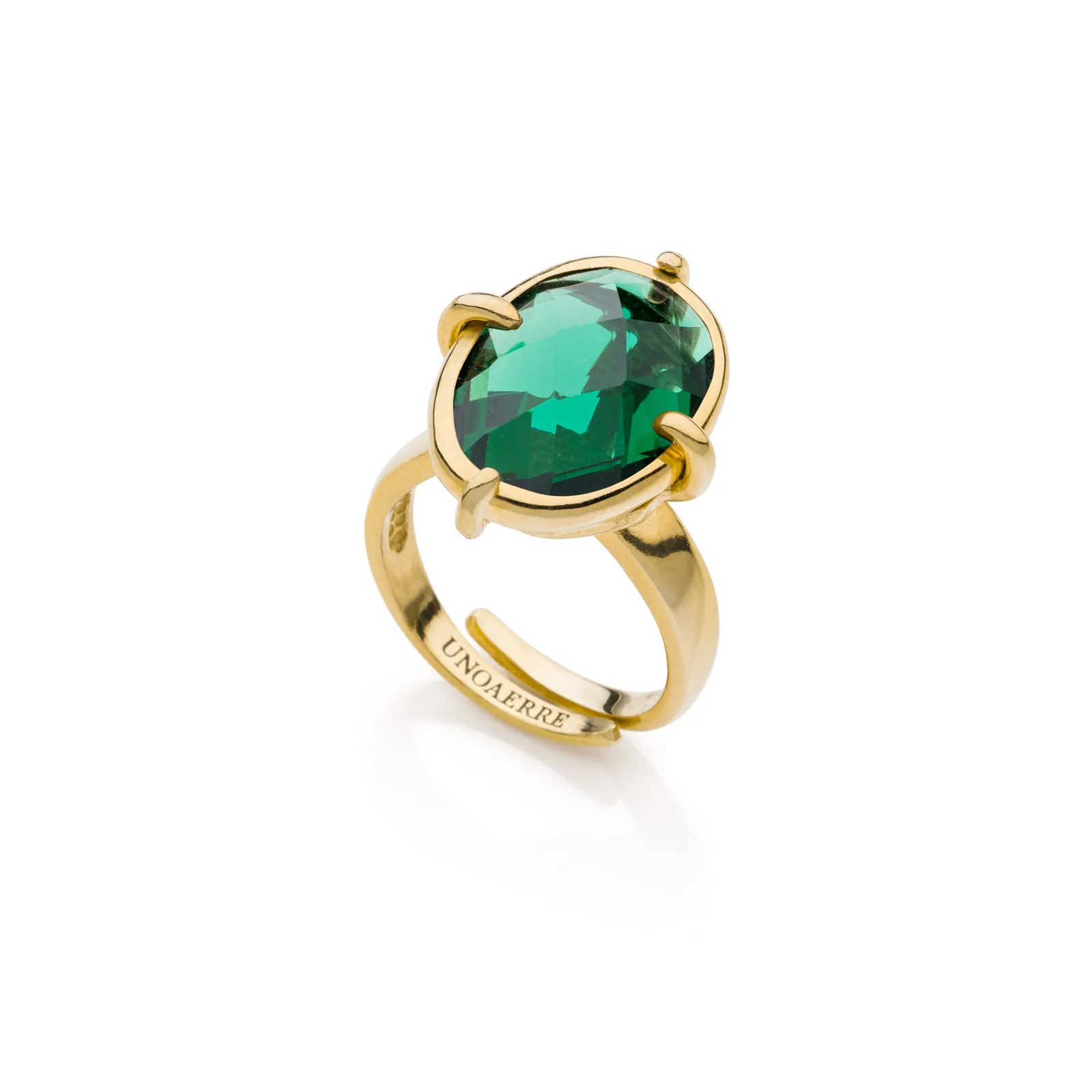 Anello donna Unoaerre con pietra verde 2267
