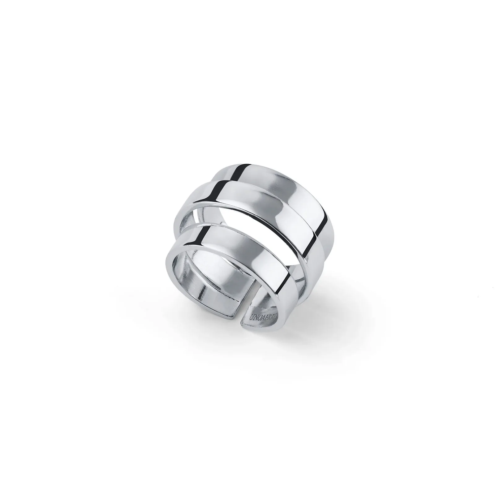 Anello donna Unoaerre in bronzo argentato moderno 2666