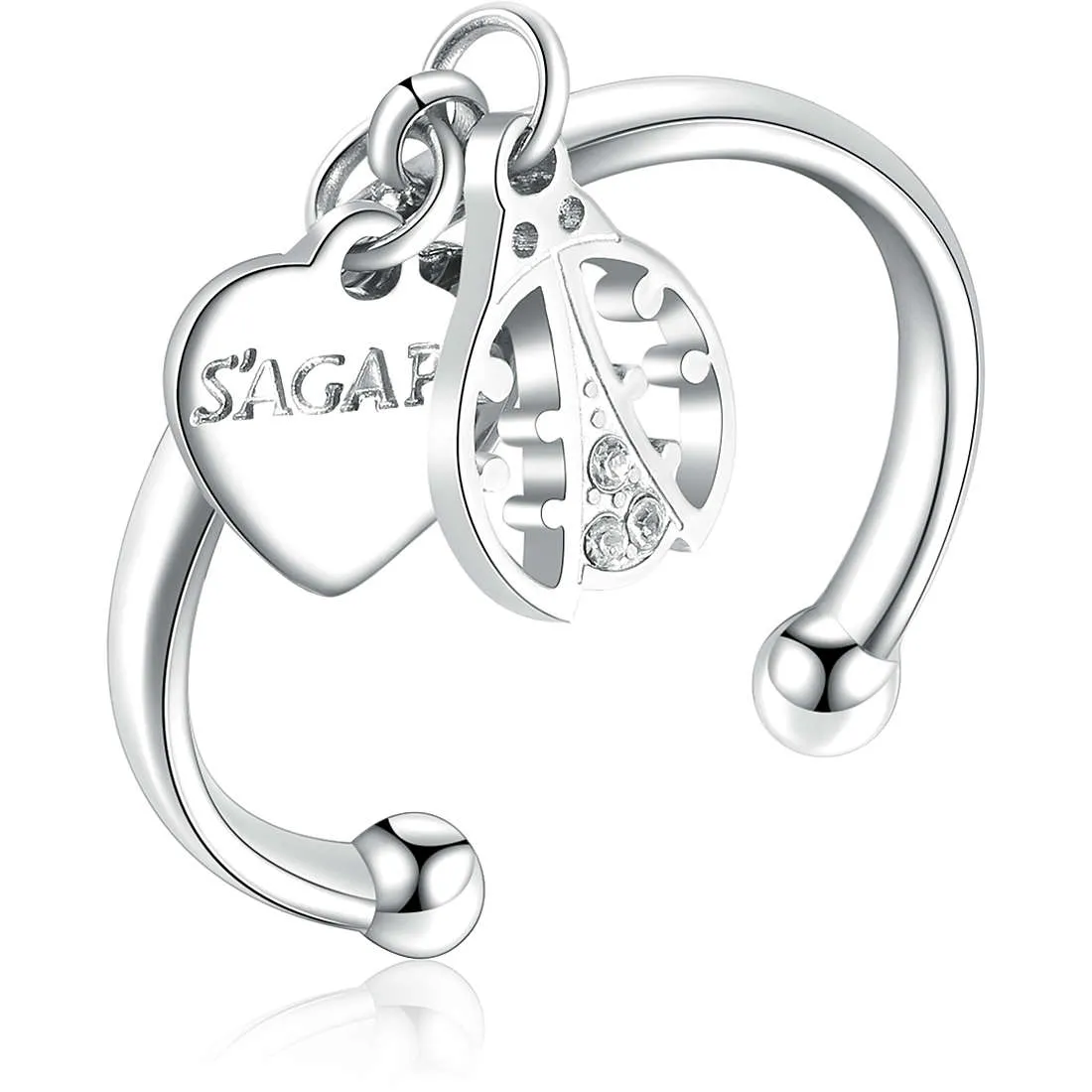 Anello donna coccinella gioielli Sagapò You syo33a