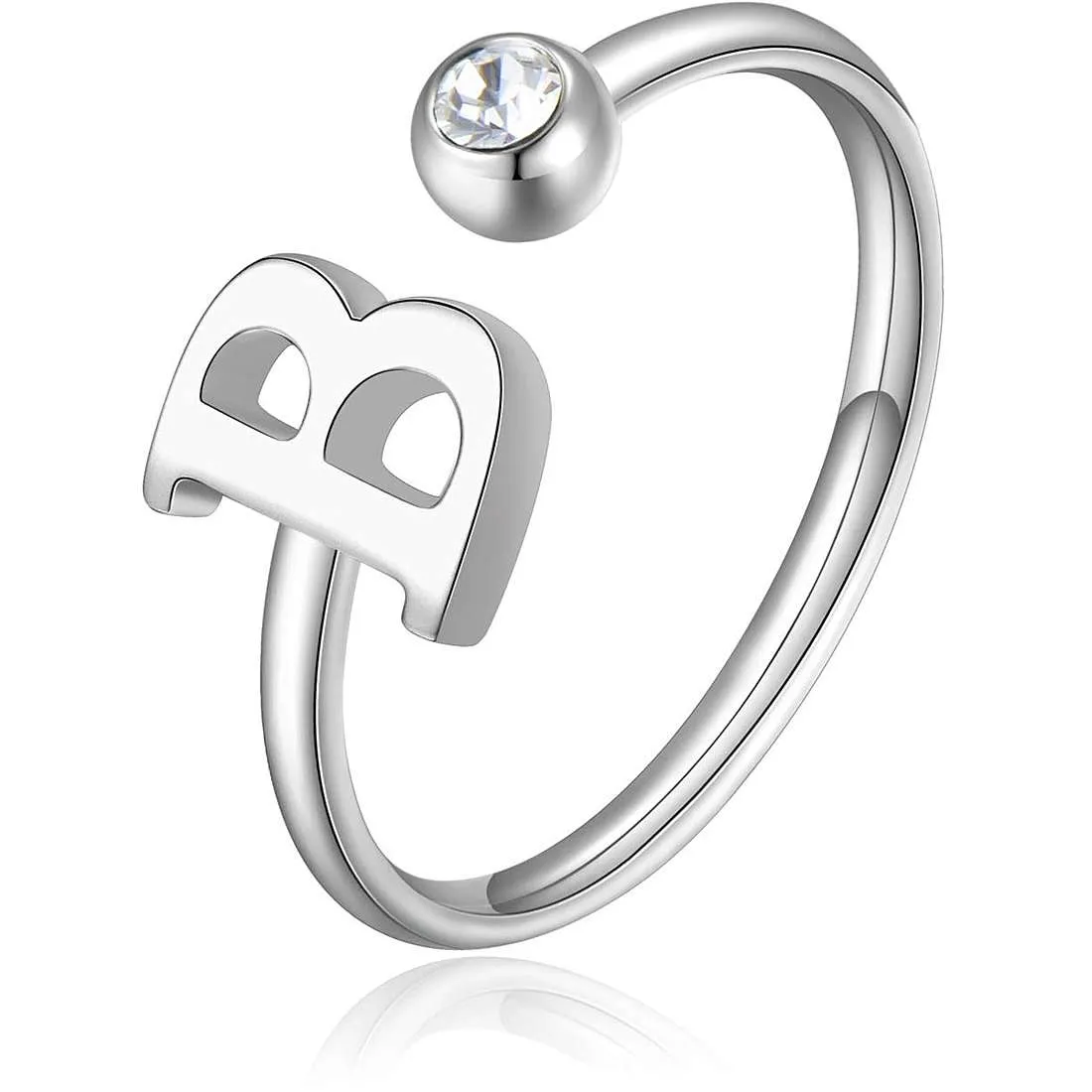 Anello donna gioielli Sagapò Click sck173 lettera B