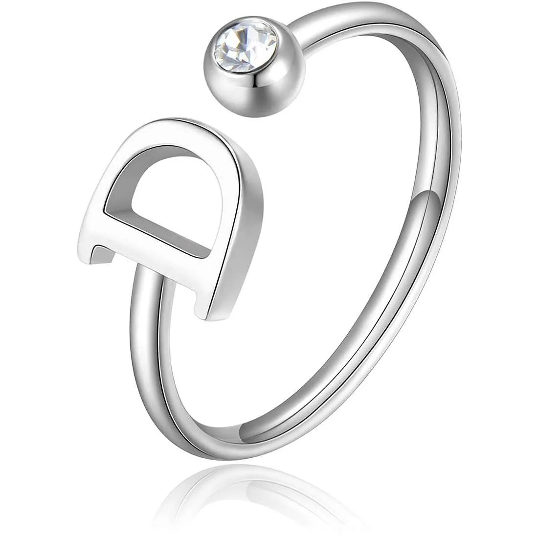 Anello donna gioielli Sagapò Click sck175 lettera D