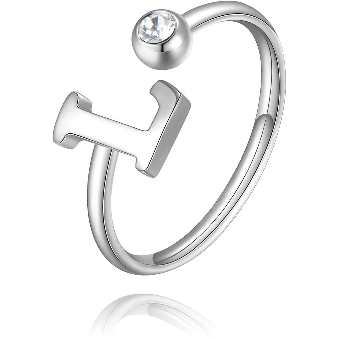 Anello donna gioielli Sagapò Click sck183 lettera L