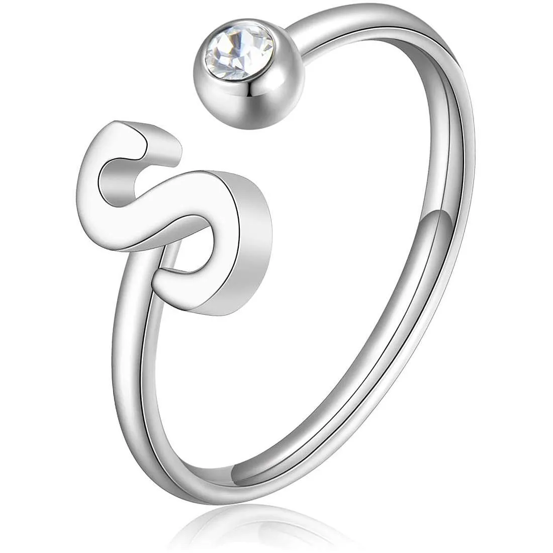 Anello donna gioielli Sagapò Click sck189 lettera S