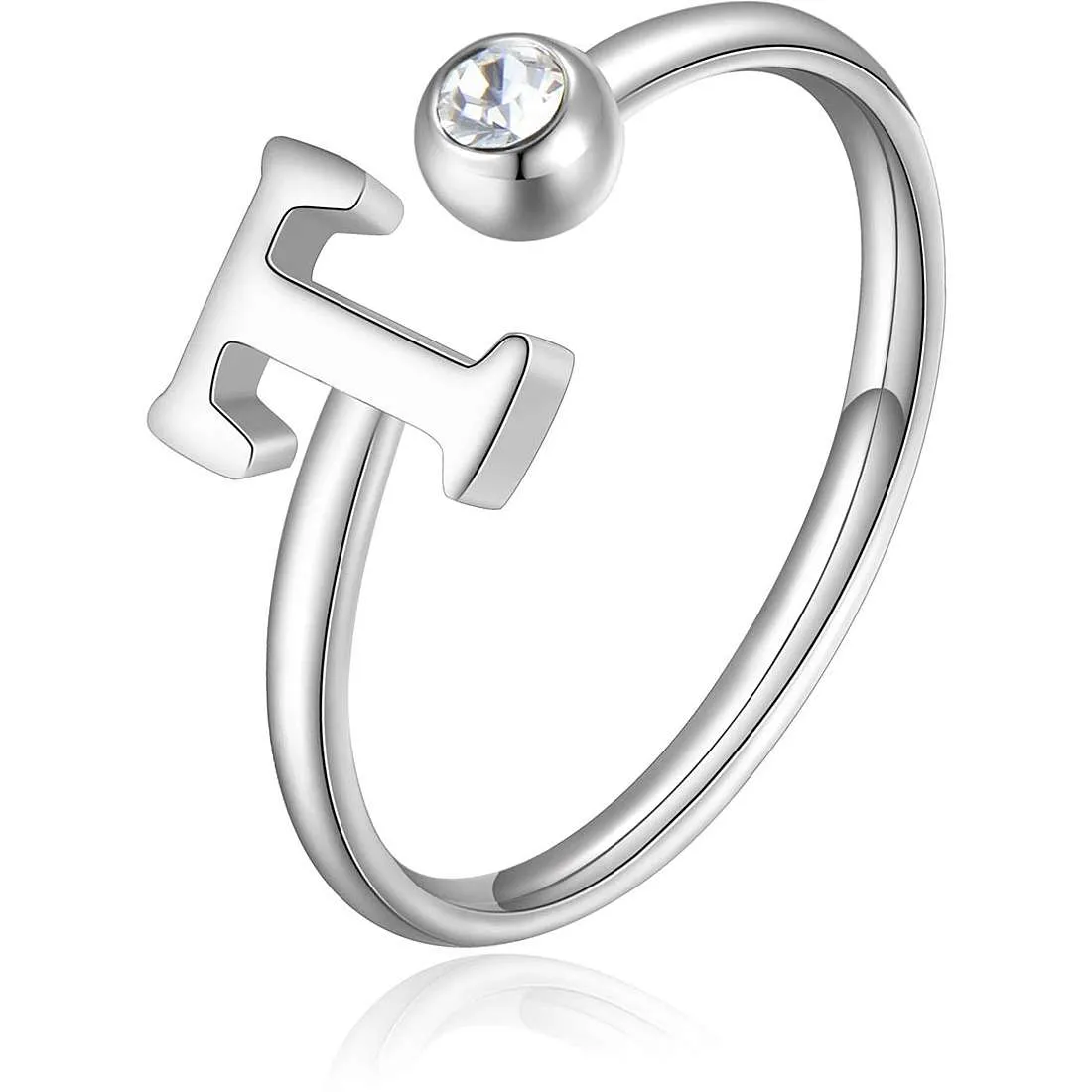 Anello donna gioielli Sagapò Click sck190 lettera T