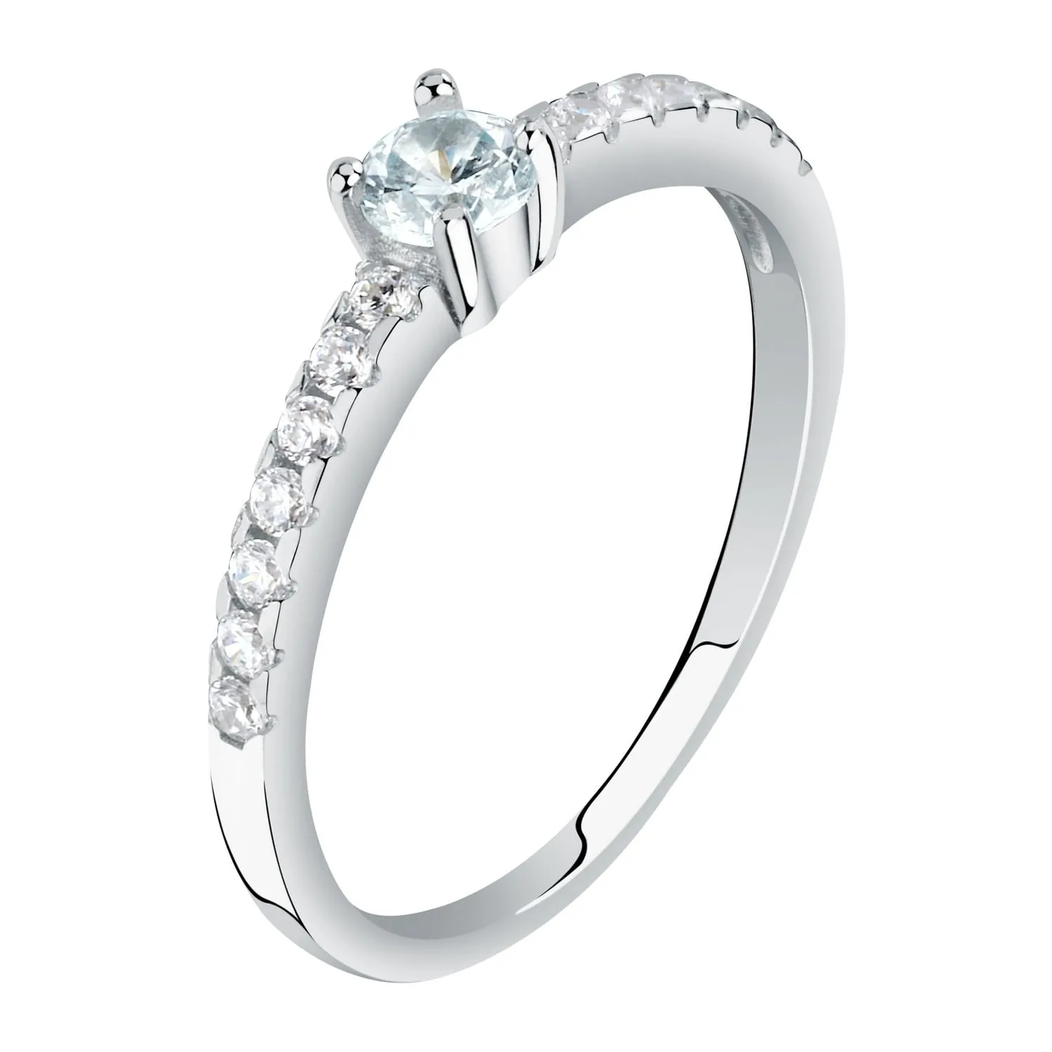 Anello donna in argento con zircone Le petite story misura 12 lps03awv09012