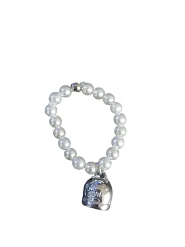 Anello donna regolabile campana capri argento 925 con perle sintetiche