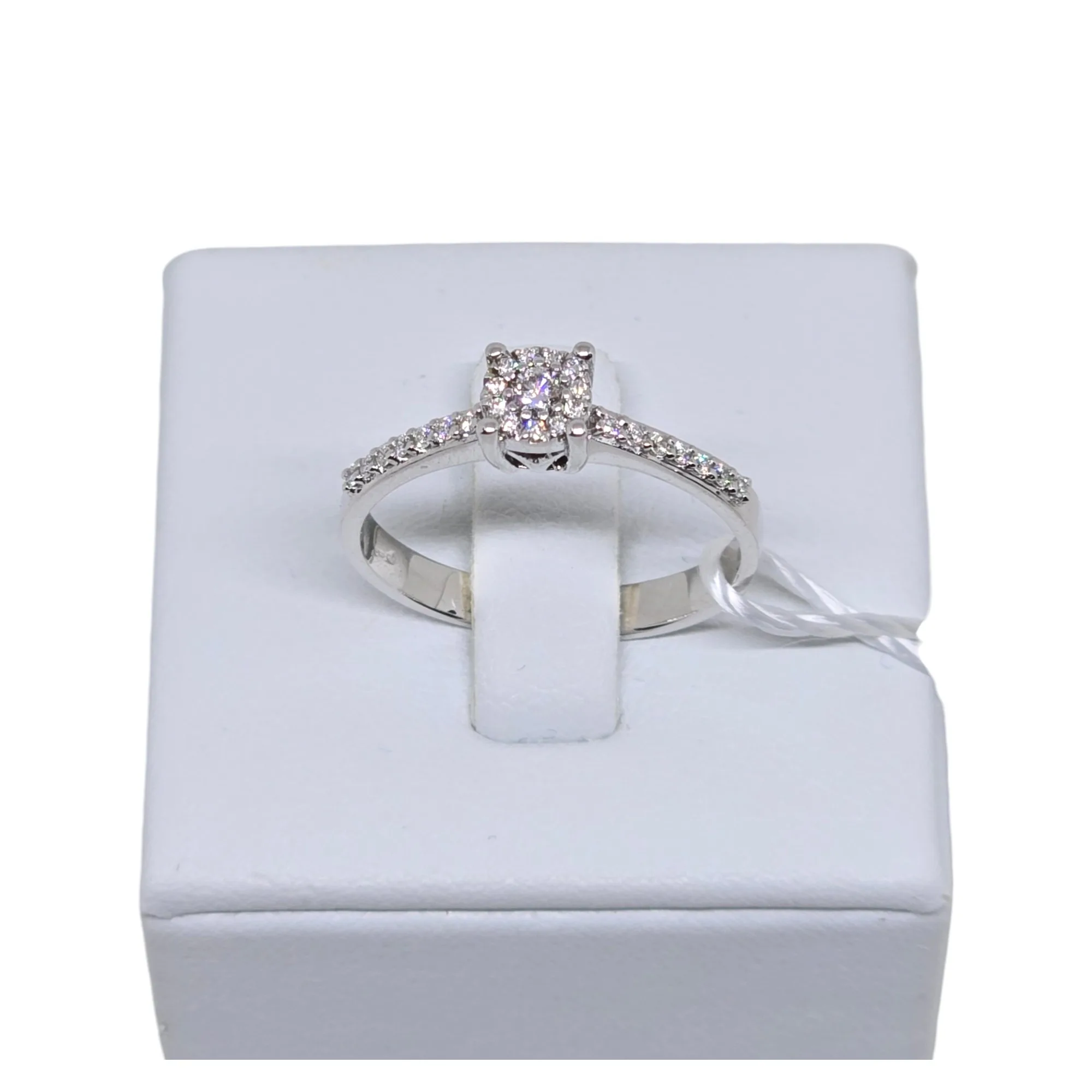 Anello solitario in oro bianco e diamanti PG Gioielli da donna anchic/2