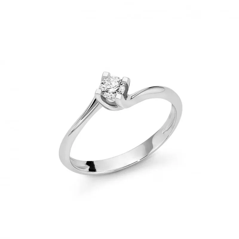 Anello solitario yukiko in oro e diamanti lid5180y-009g7x