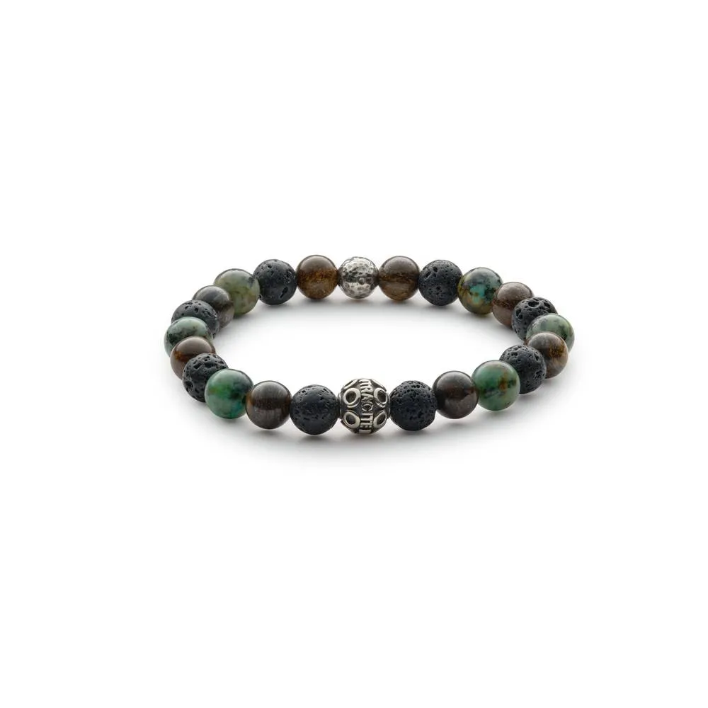 Antracite Bracciale Big con Pietre Dure ICARO