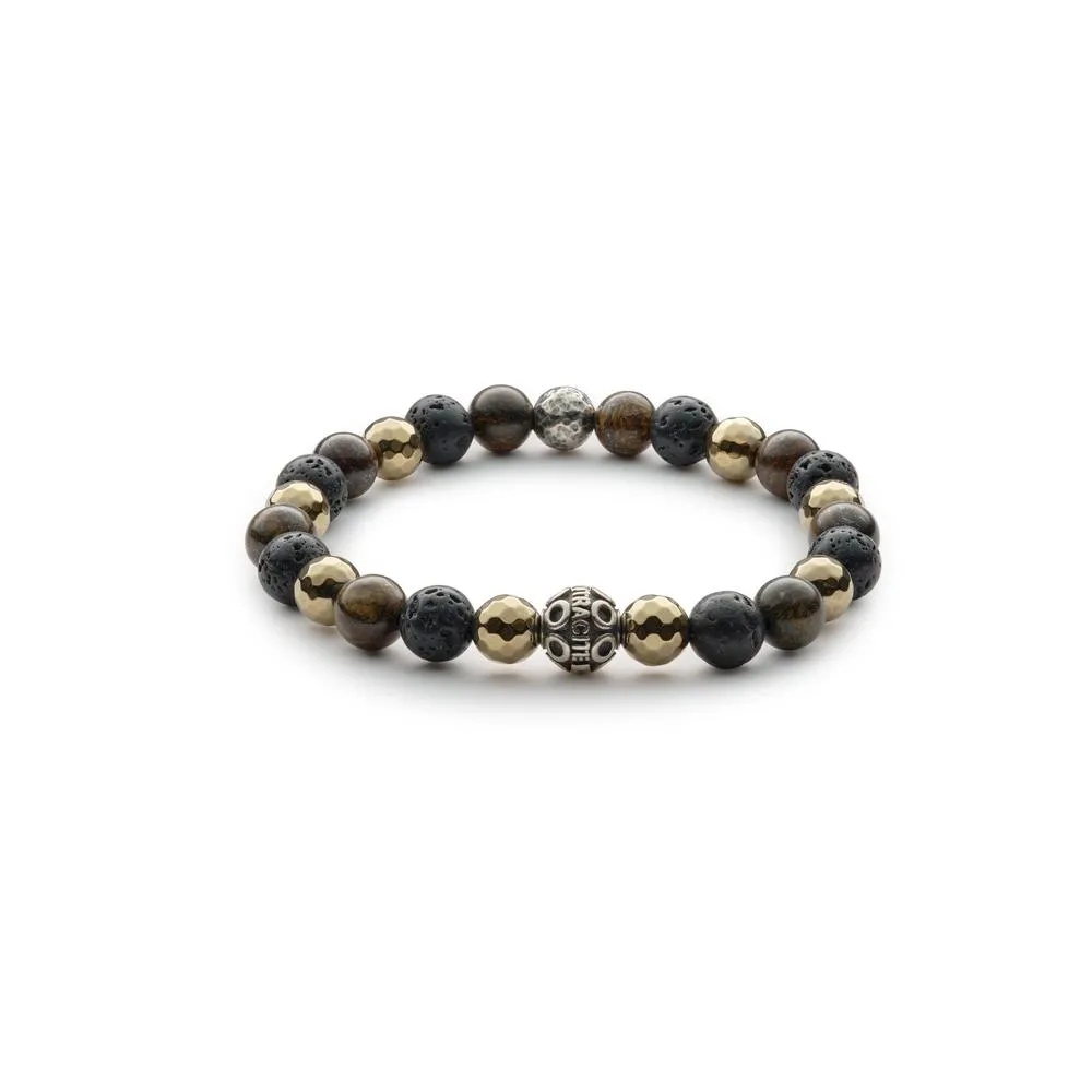 Antracite Bracciale Big con Pietre Dure PARSIFAL