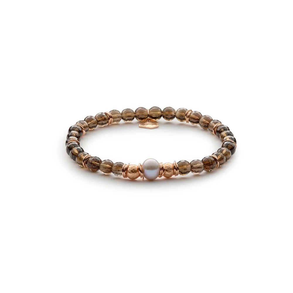 Antracite Bracciale Lady con Quarzo Fumè FRESIA