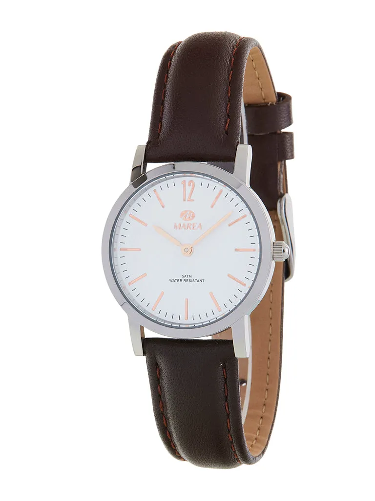 MAREA B36124/2 Orologio da Donna in Pelle Marrone