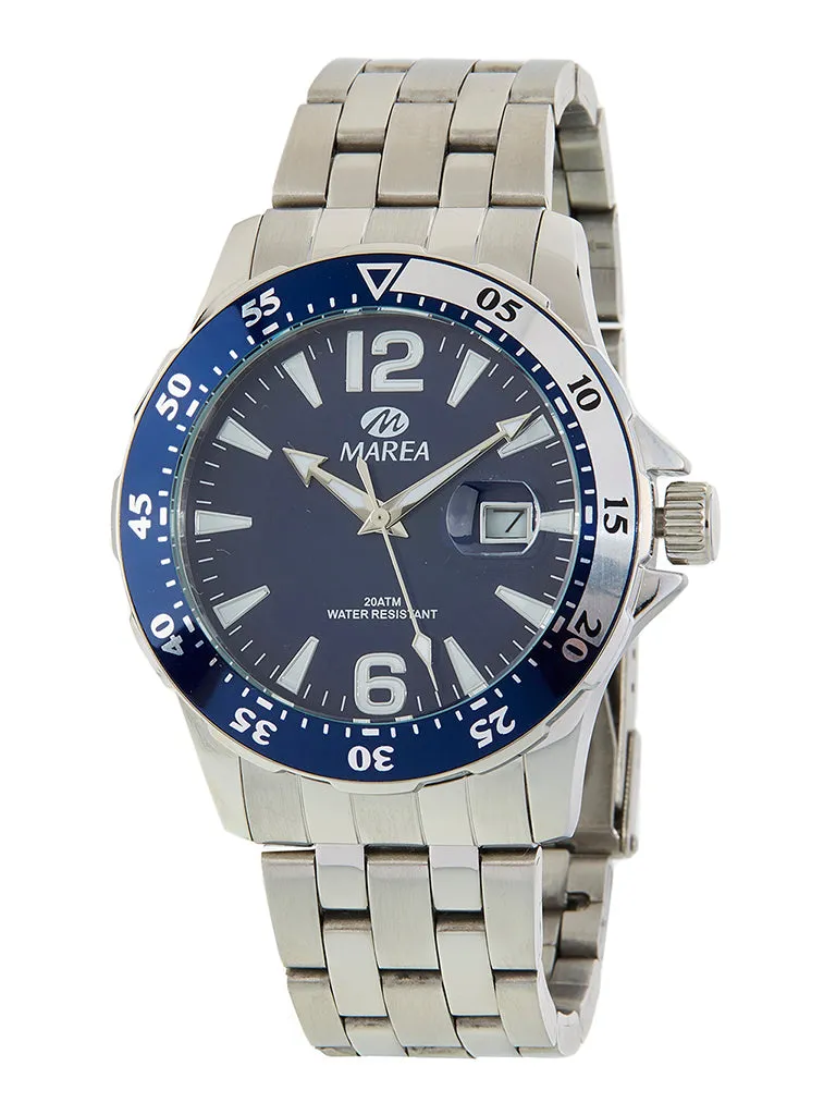MAREA B36145/3 Orologio da uomo in Acciaio Quadrante Blu - 20 Atm