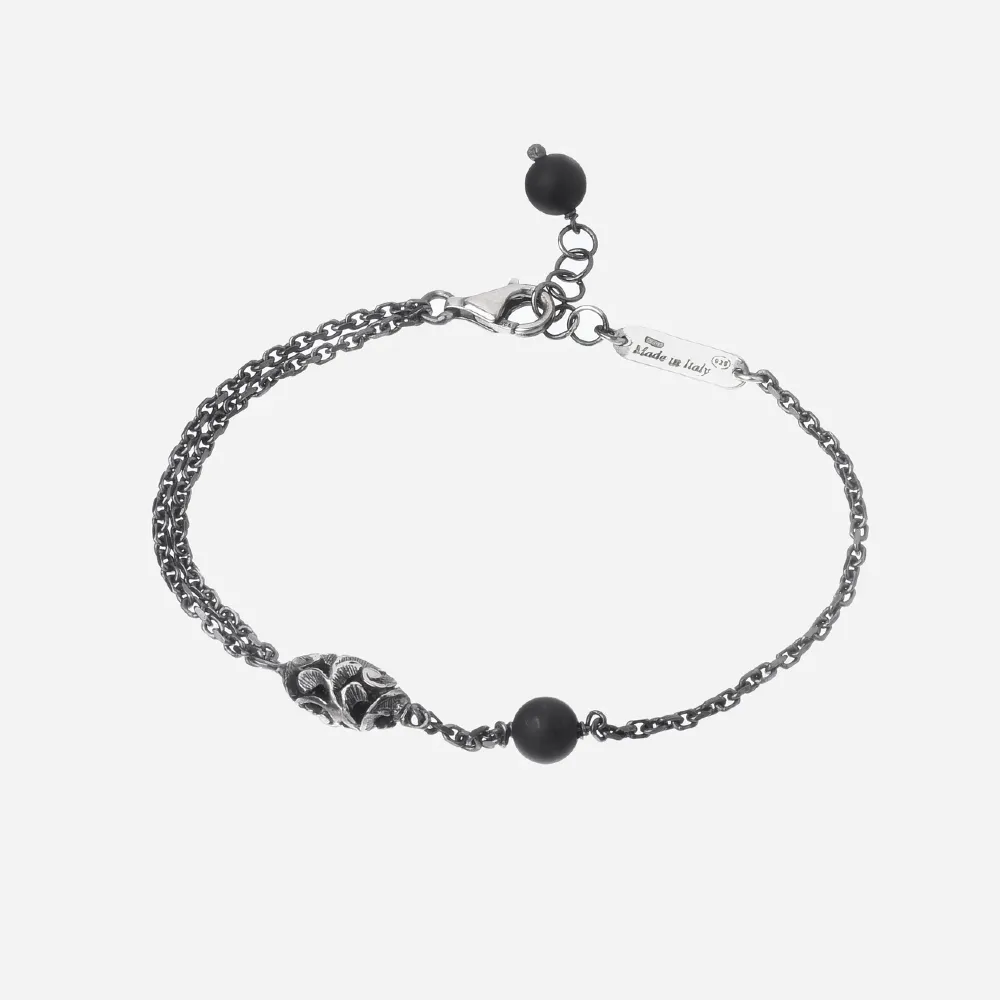 Maria e Luisa Jewels Bracciale in argento brunito