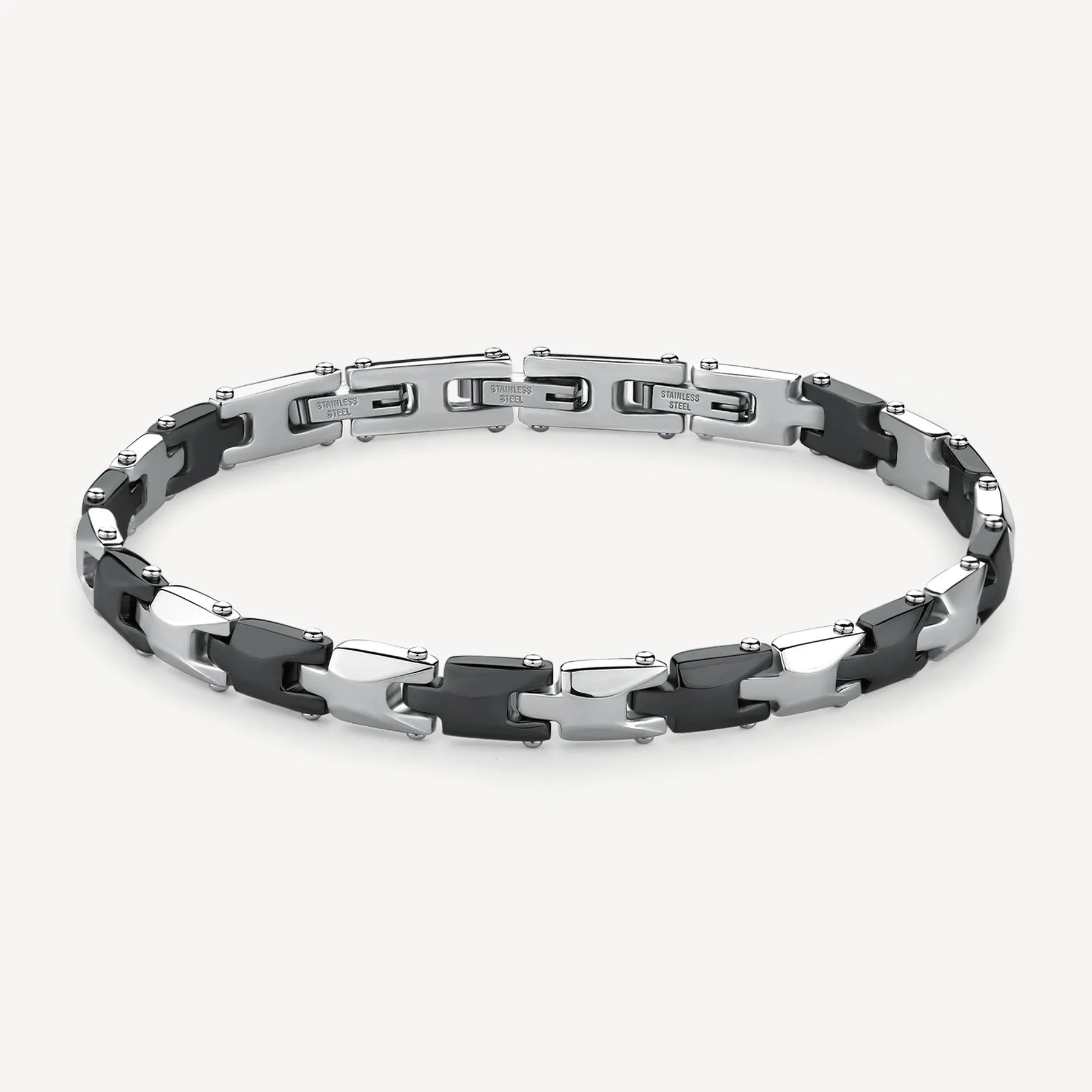 BRACCIALE BROSWAY BACKLINER BRACCIALE UOMO IN ACCIAIO E PVD NERO - BBC22