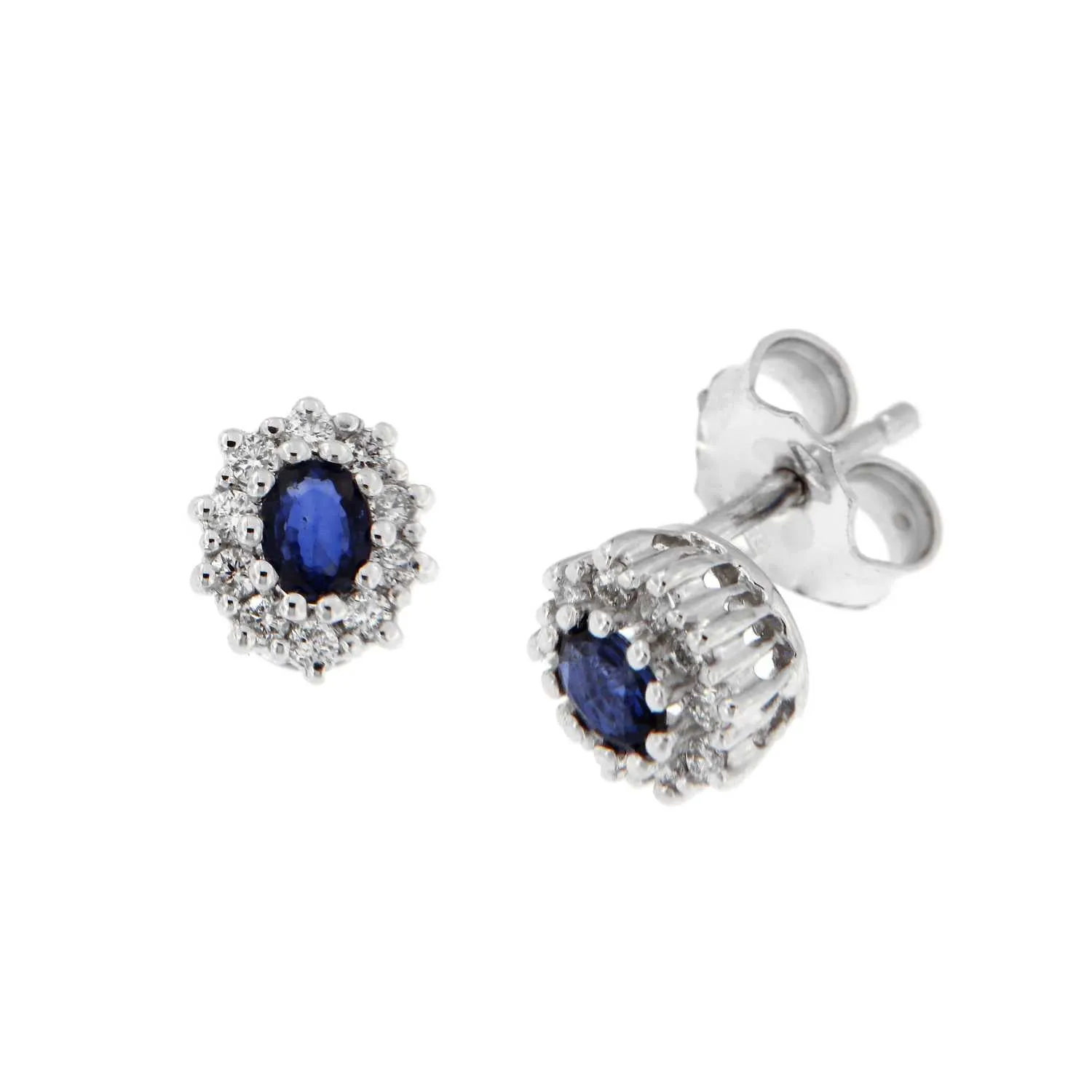 Orecchini Davite & Delucchi - Rosetta di Zaffiro e Diamanti