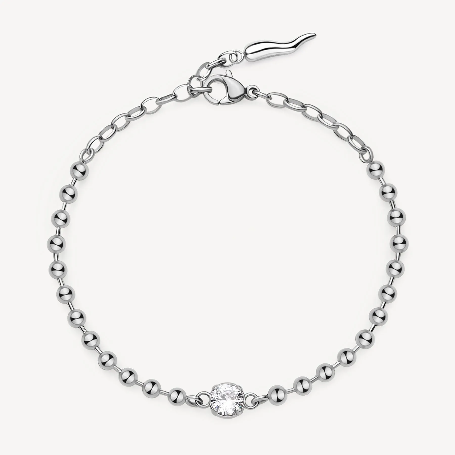 BRACCIALE BROSWAY DESIDERI FORTUNA/PROTEZIONE CRISTALLO E CHARM CORNETTO - BEI082