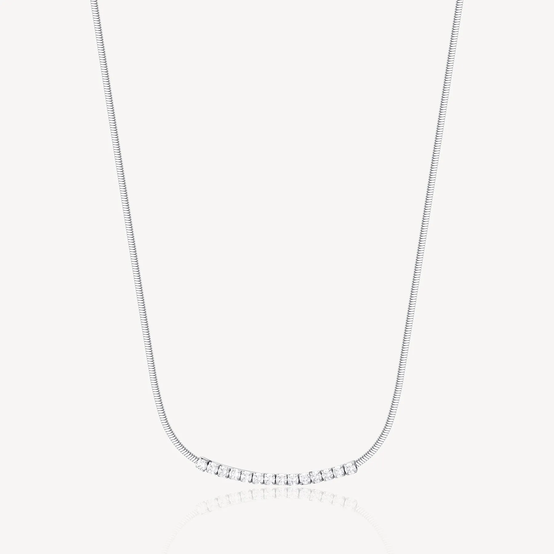 GIROCOLLO BROSWAY DESIDERI AMICIZIA IN ACCIAIO CON CENTRALE TENNIS CON CRISTALLI - BEIN006