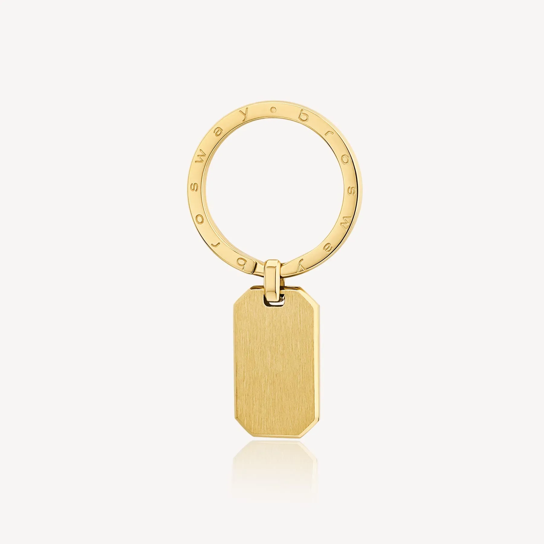 PORTACHIAVI BROSWAY INK PVD ORO PIASTRINA SATINATA - BIK109