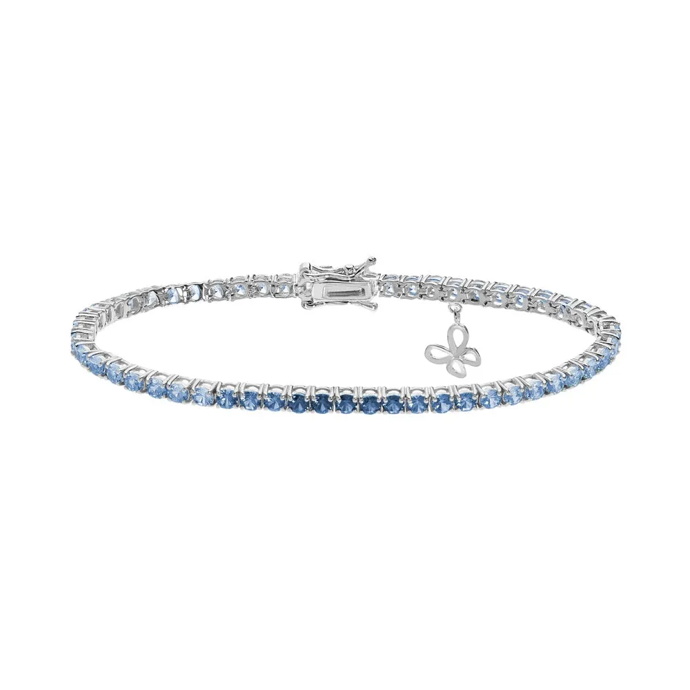 Bracciale Tennis Comete Cristalli Azzurri BRA 168