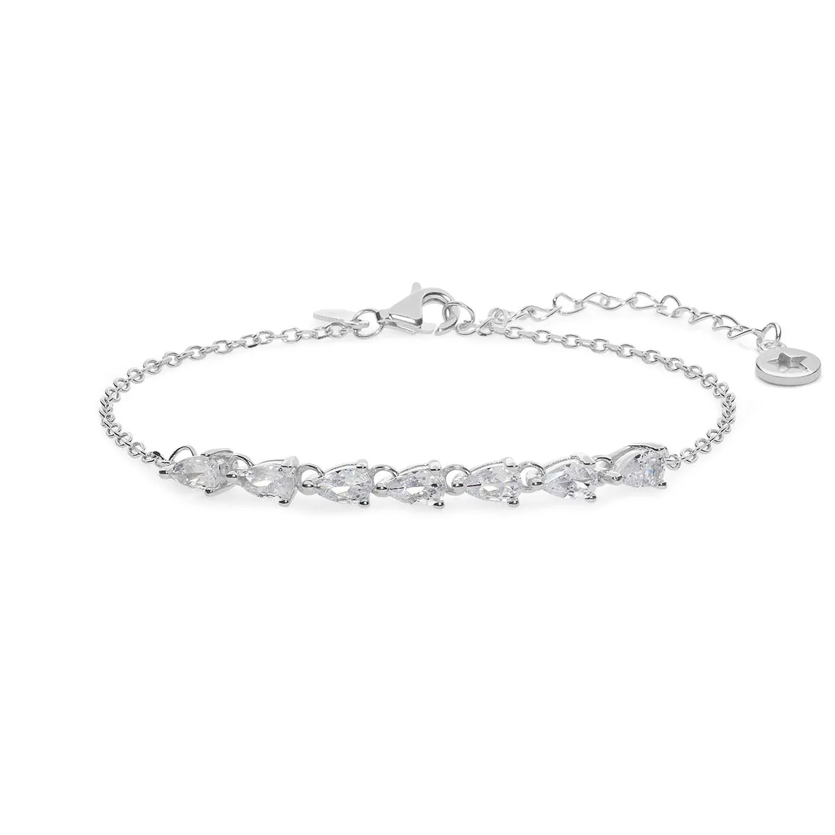 BRA 232 Bracciale Gocce di Tennis in Argento e Zirconi di COMETE Gioielli