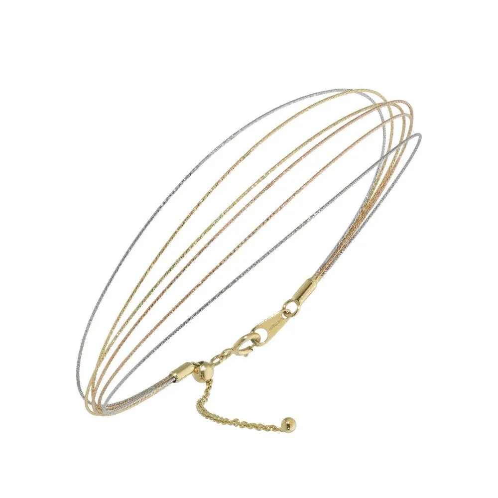 Magic Wire - Bracciale in oro 6 fili
