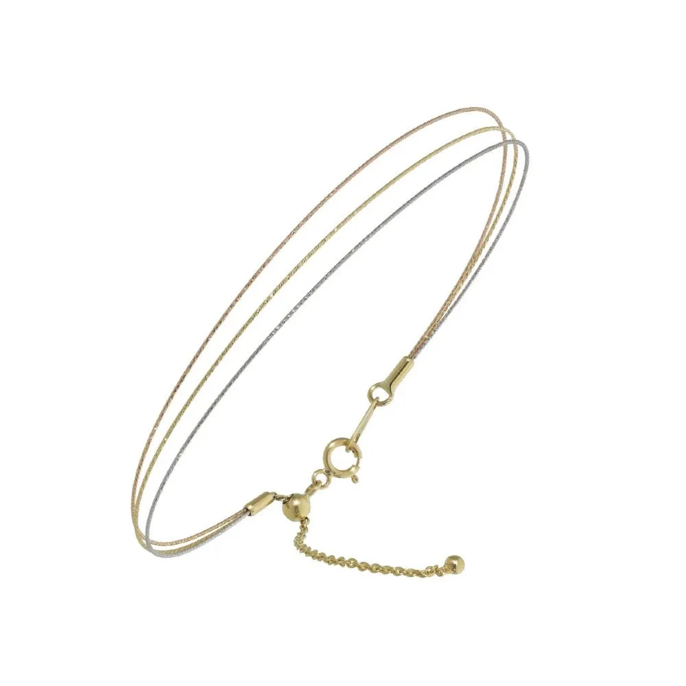 Magic Wire - Bracciale in oro 3 fili
