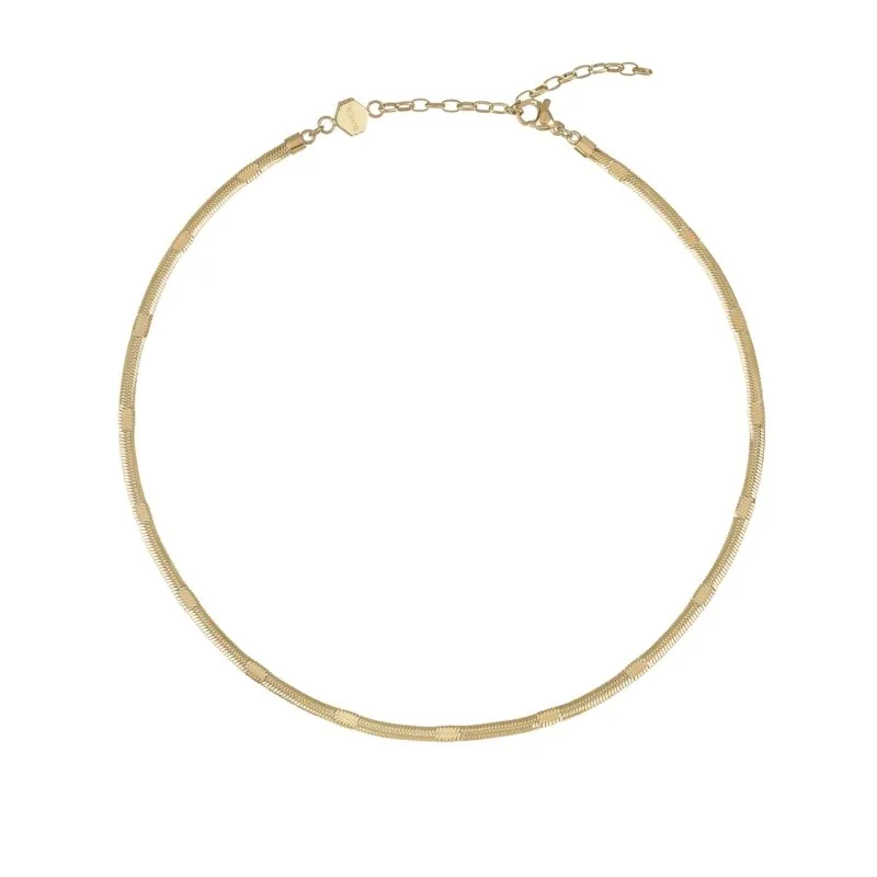 BREIL – DONNA – COLLANA SINUOUS IN ACCIAIO GOLD