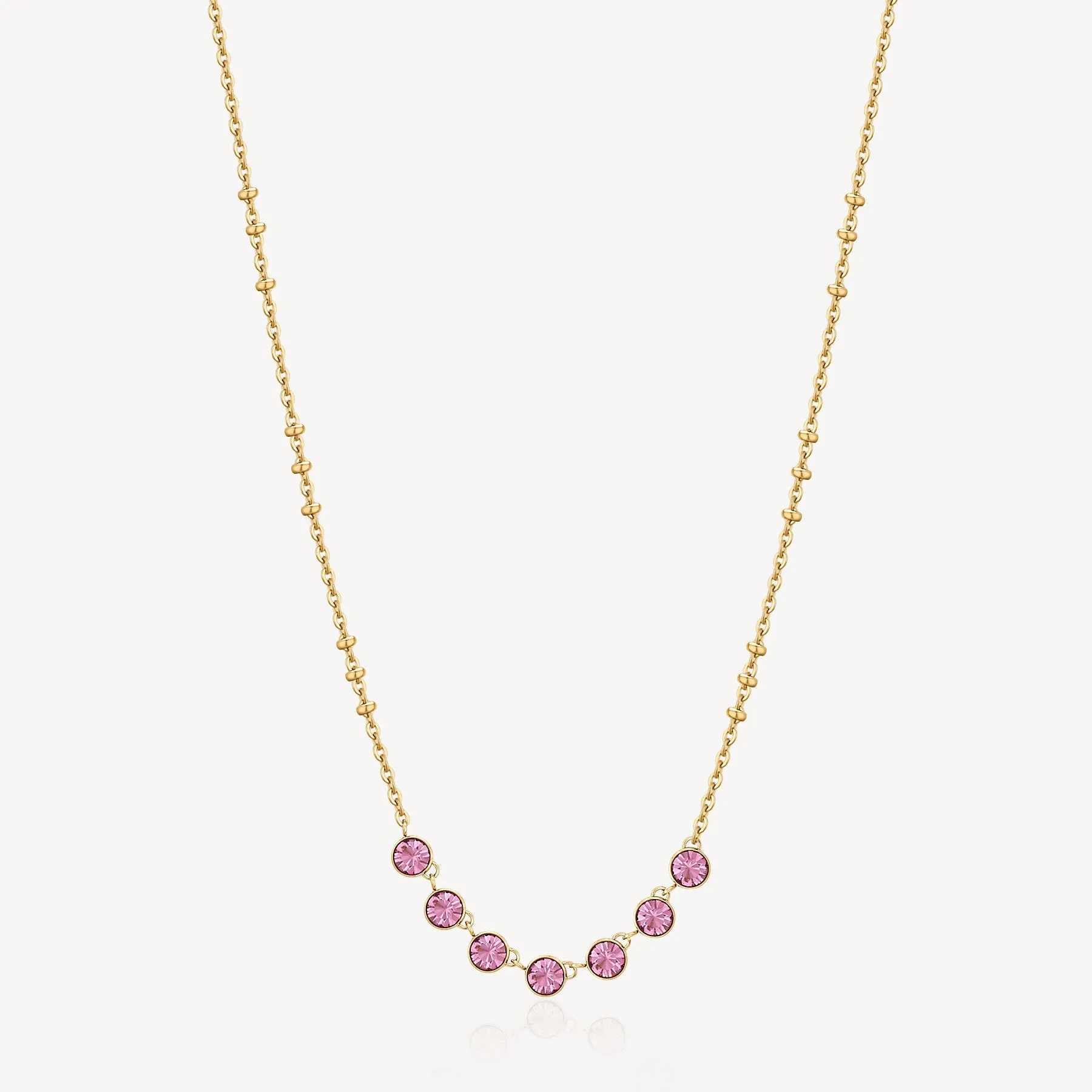 COLLANA BROSWAY SYMPHONIA COLLANA PVD ORO CRISTALLI ROSA - BYM138