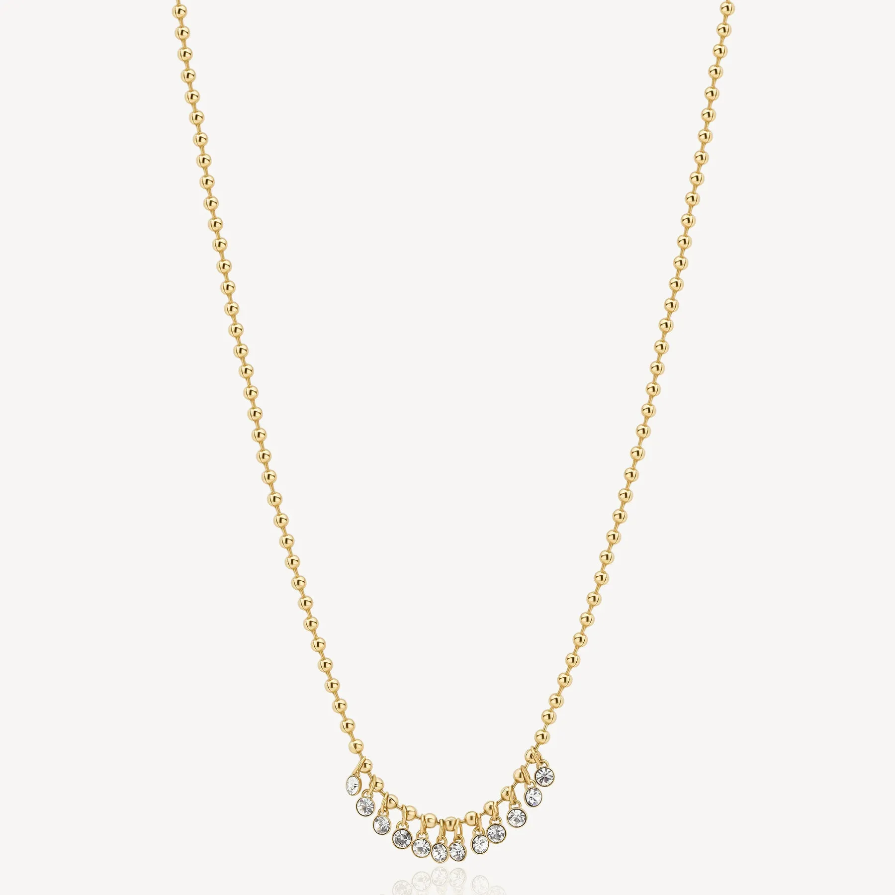 COLLANA BROSWAY SYMPHONIA PVD ORO CON CRISTALLI PENDENTI - BYM150