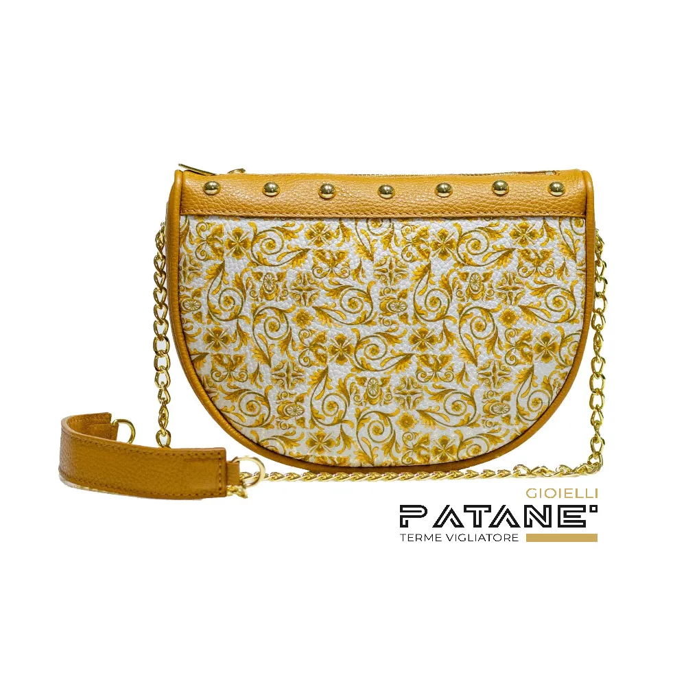 Borsa Ammia - Oro Barocco - Mezzaluna Slice Panna