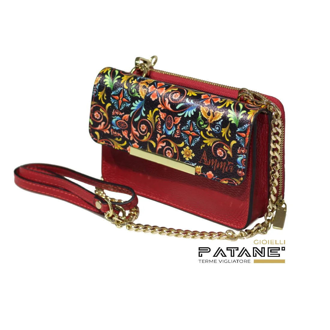 Borsa Ammia - Scaramanzia - Doppia Tracollina Lucky Rossa