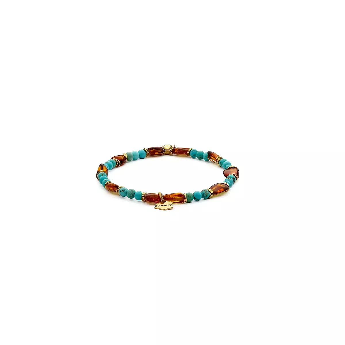 Bracciale Antracite Ambra con Pietre Naturali Relax